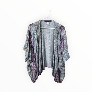 Chic Women's Patterned Kimono Shrug